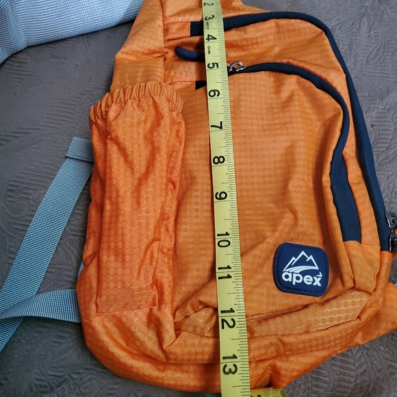 NWOT APEX Shoulder Crossbody Sling Bag, Orange - Picture 8 of 9